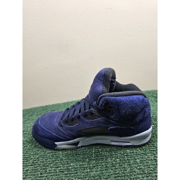 Size 7Y 8.5W - Air Jordan 5 Retro SE GS Midnight Navy FN5452-400 Georgetown - Picture 8 of 14